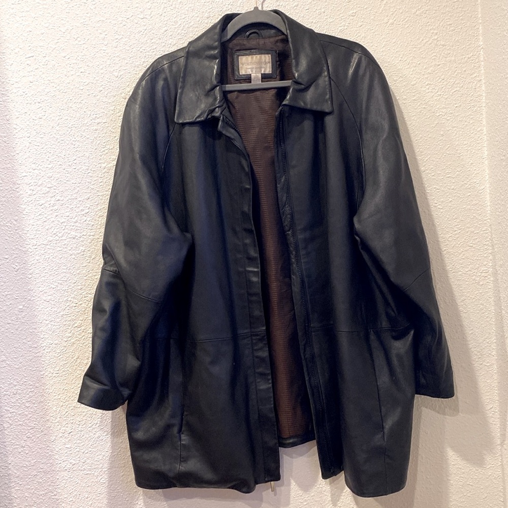Lambskin‎ Leather coat